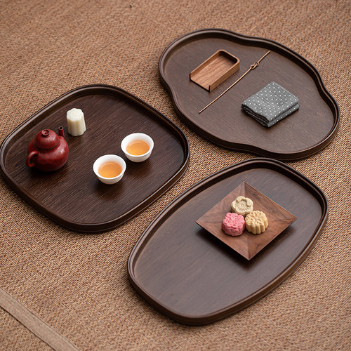 木制托盘长方形小盘子家用茶盘