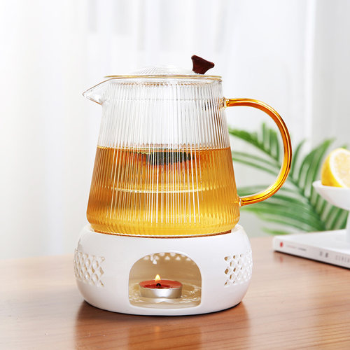 英式花草茶具玻璃杯带温茶炉