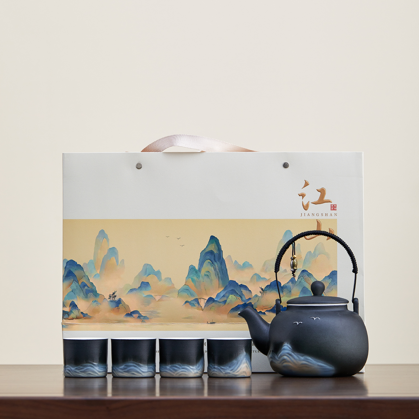 国潮风高档功夫茶具套装礼盒装