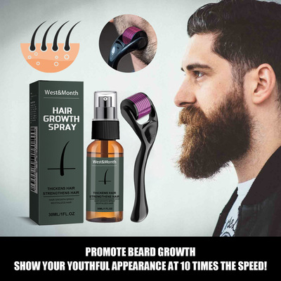 Natural Men Beard Growth Essence Spray Hair Loss Treatment