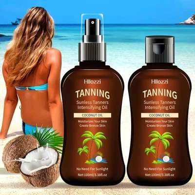 100ml/3.38fl.oz Coconut Tanning Oil Sunless TannersIntensify