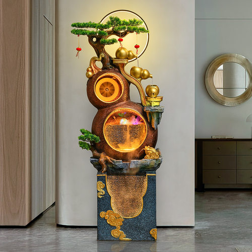 风水轮招财水景喷泉开业礼物摆件