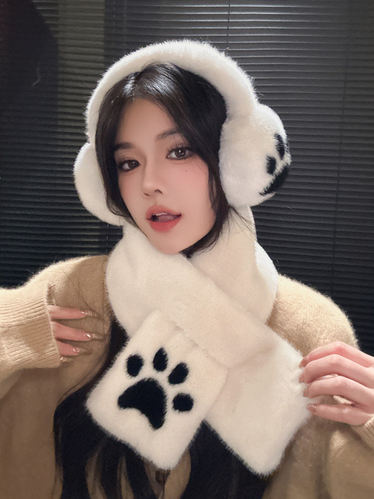 여성용 모피 귀마개 겨울 따뜻한 귀 보호 귀마개 귀여운 여성용 귀마개 가을 및 겨울 귀마개 봉제 귀마개