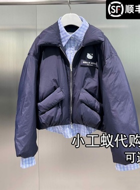 REVANYAYA芮范雅25冬季新款衬衫拼接假两件羽绒服外套RL90501076