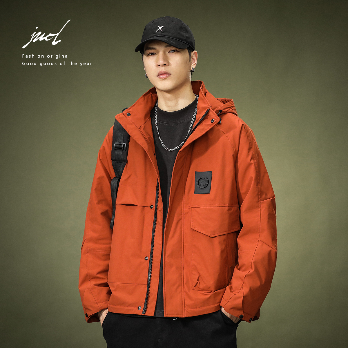 冬季加厚棉服冲锋衣男宽松防寒