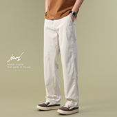 透气凉感阔腿百搭简约显瘦长裤 美式 薄款 男宽松直筒夏季 纯色休闲裤