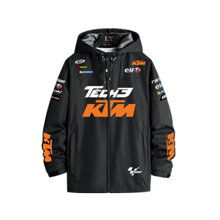 KTM厂队冲锋衣MotoGP摩托车骑行服机车服定制秋冬防风外套夹克男