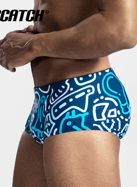 亿斯卡男士泳裤大三角专业竞技训练裤游泳裤速干男士泳衣套装