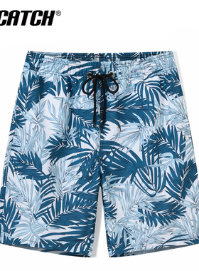 沙滩裤男速干可下水短裤海边度假防尴尬冲浪裤泡温泉装备游泳裤