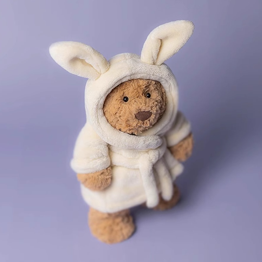 英国浴袍巴塞罗熊毛绒玩具