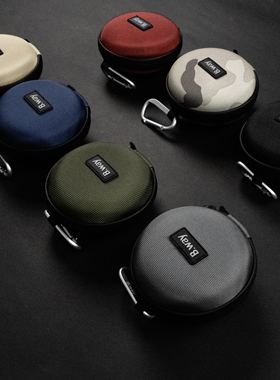 B.way兰道防水抗压防摔圆形滤镜包Molle绿红迷彩黑色轻便收纳腰包