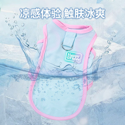 夏季薄款猫咪衣服网纱凉凉衣可牵引金渐层布偶幼猫宠物狗狗防掉毛