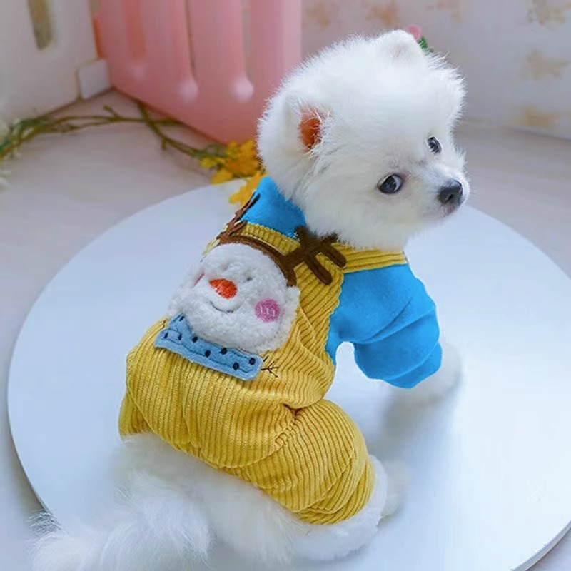 狗狗衣服秋天冬季加厚保暖四脚衣