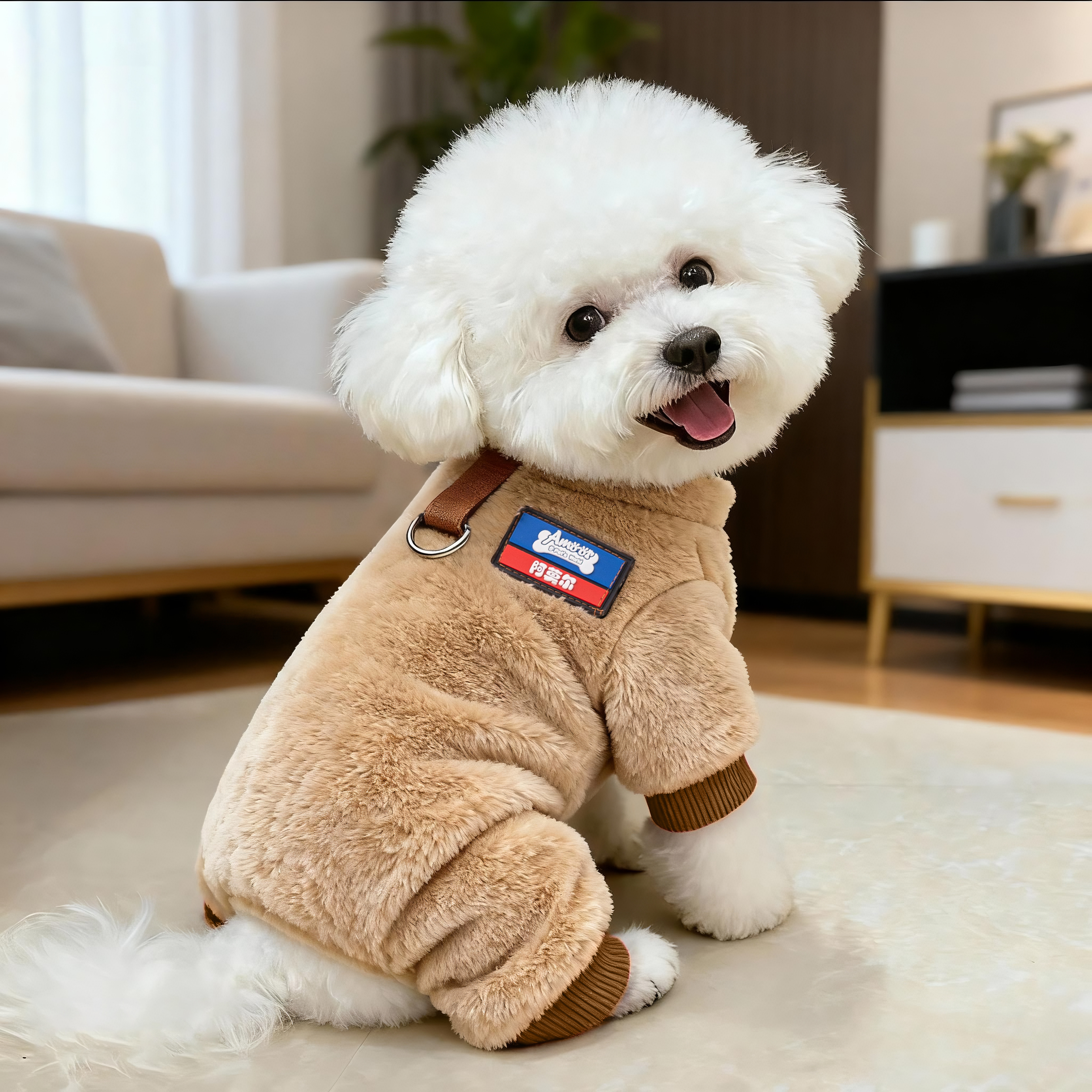 狗狗衣服秋冬款加厚保暖四脚衣