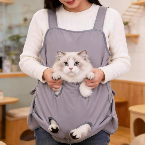 撸猫围裙撸猫专用服抱猫服不粘毛