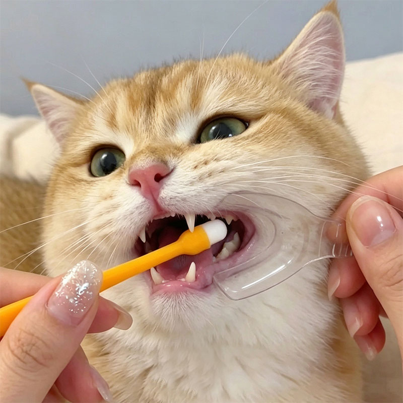 猫咪刷牙开口辅助器宠物口腔清洁图片