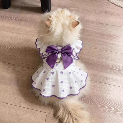 猫咪衣服春夏季薄款连衣裙防掉毛