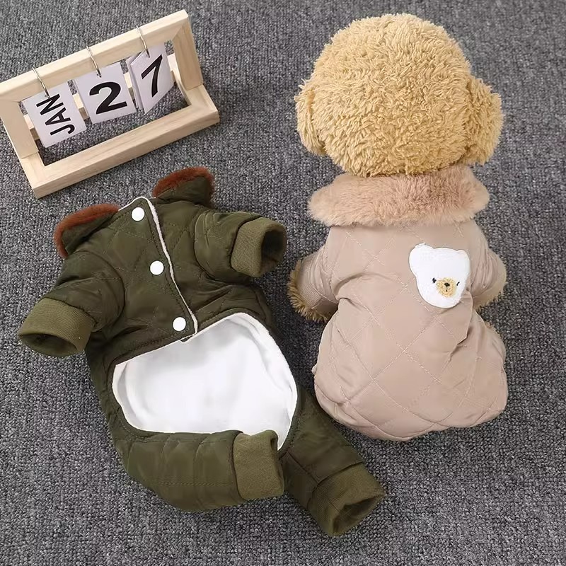 狗狗衣服秋冬季保暖抗寒四脚衣