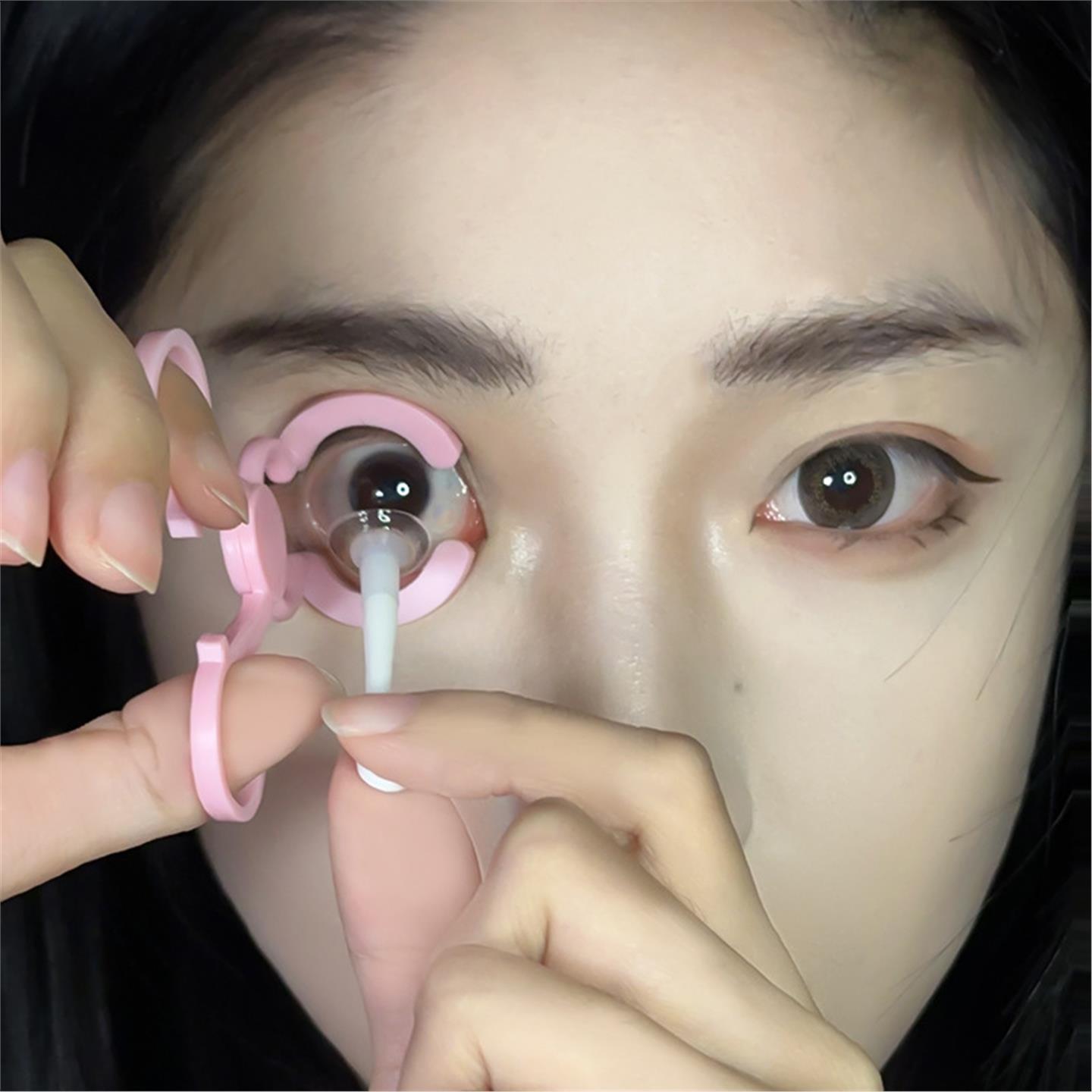隐形眼镜摘戴工具美瞳取戴器撑眼皮新手神器吸棒夹子镊子辅助器