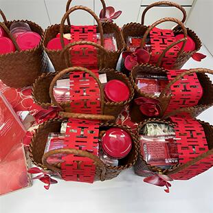 【备婚好物】伴娘手提袋子送宾客实用小礼品结婚伴手礼包包草编包