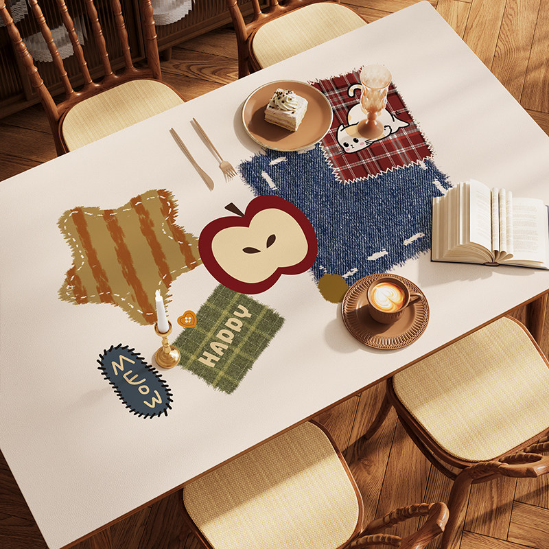 美式餐桌垫2026新款桌布兔洗防水防油防烫茶几台布pvc桌面保护垫,居家布艺,桌布,淘宝优惠券,粉丝福利购,淘宝优惠卷