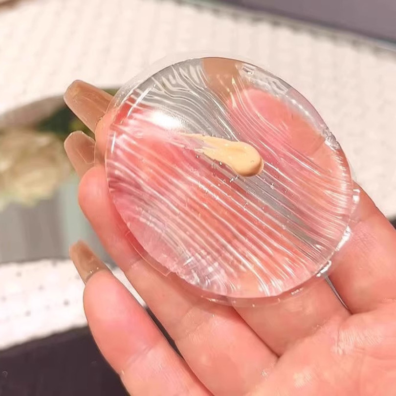 硅胶粉扑不吃粉超软果冻气垫透明干湿两用bb霜隔离防晒霜粉底液扑