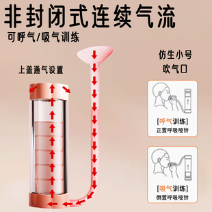 哑铃腹式 呼吸训练器家用锻炼肺活量腹肌马甲线盆底肌神器健身器材