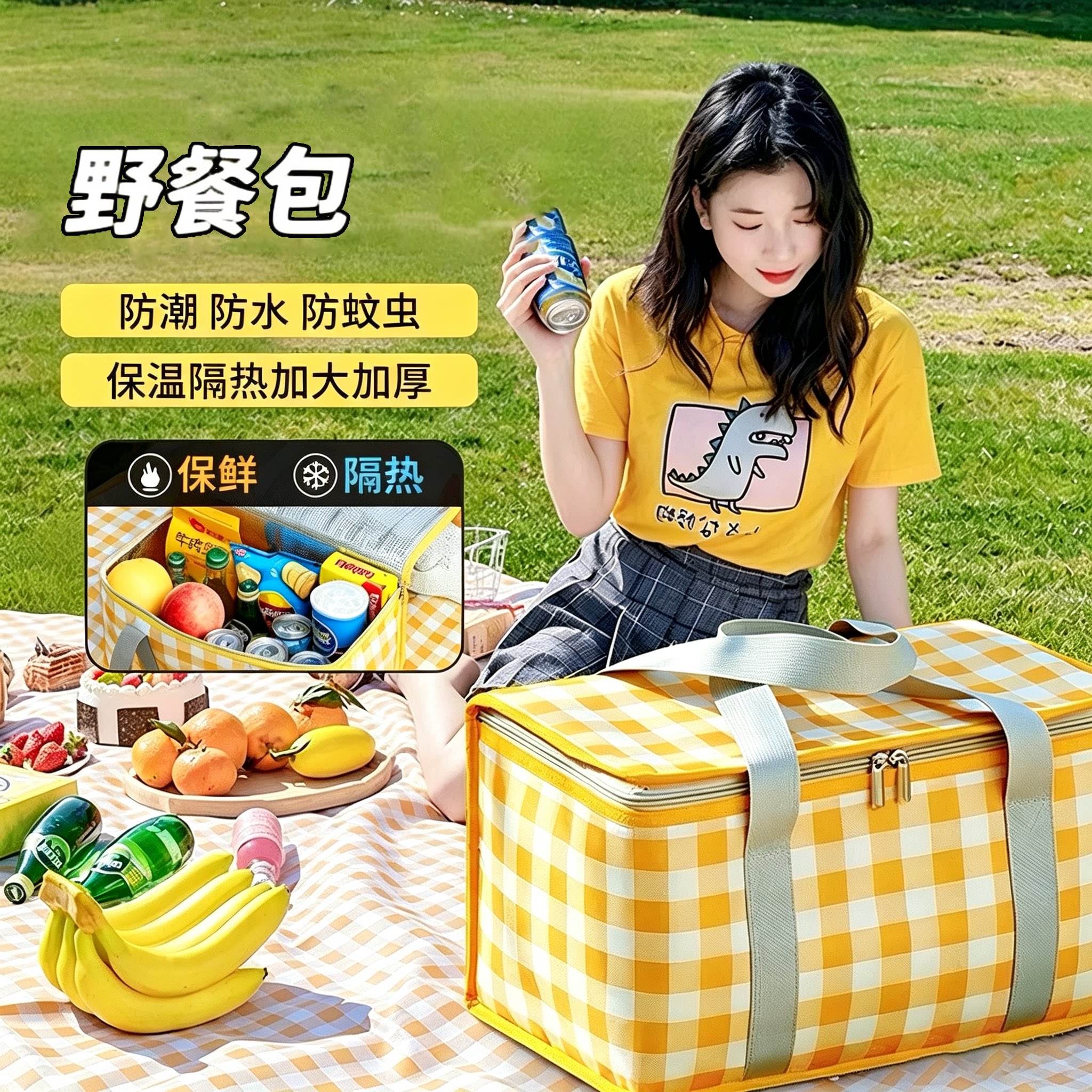 【户外聚餐好物】可折叠手提野餐图片