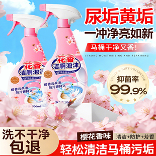 马桶清洁剂香氛洁厕泡泡洁厕剂强力除垢除臭留香清香型厕所洁厕灵