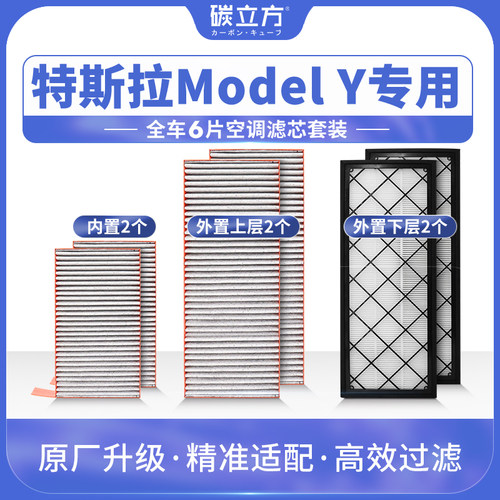 碳立方N95空调滤芯特斯拉专用