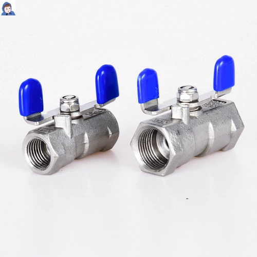 201/304/3 точки 2 точки 3/8 цельный шаровой кран из нержавеющей стали ручка-бабочка переключатель дроссельной заслонки 1/4 три точки DN10