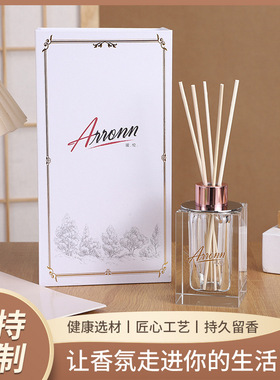 无火香薰玻璃家居摆件藤条香薰 客厅卧室空气清新剂 灯光氛围摆件