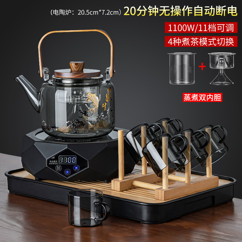 触屏操作轻简淡雅高硼硅玻璃图片