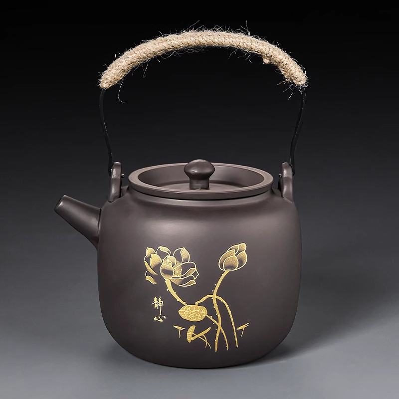 紫砂茶具套装轻奢高档提梁壶办公室功夫茶壶泡茶家用紫砂壶礼盒装