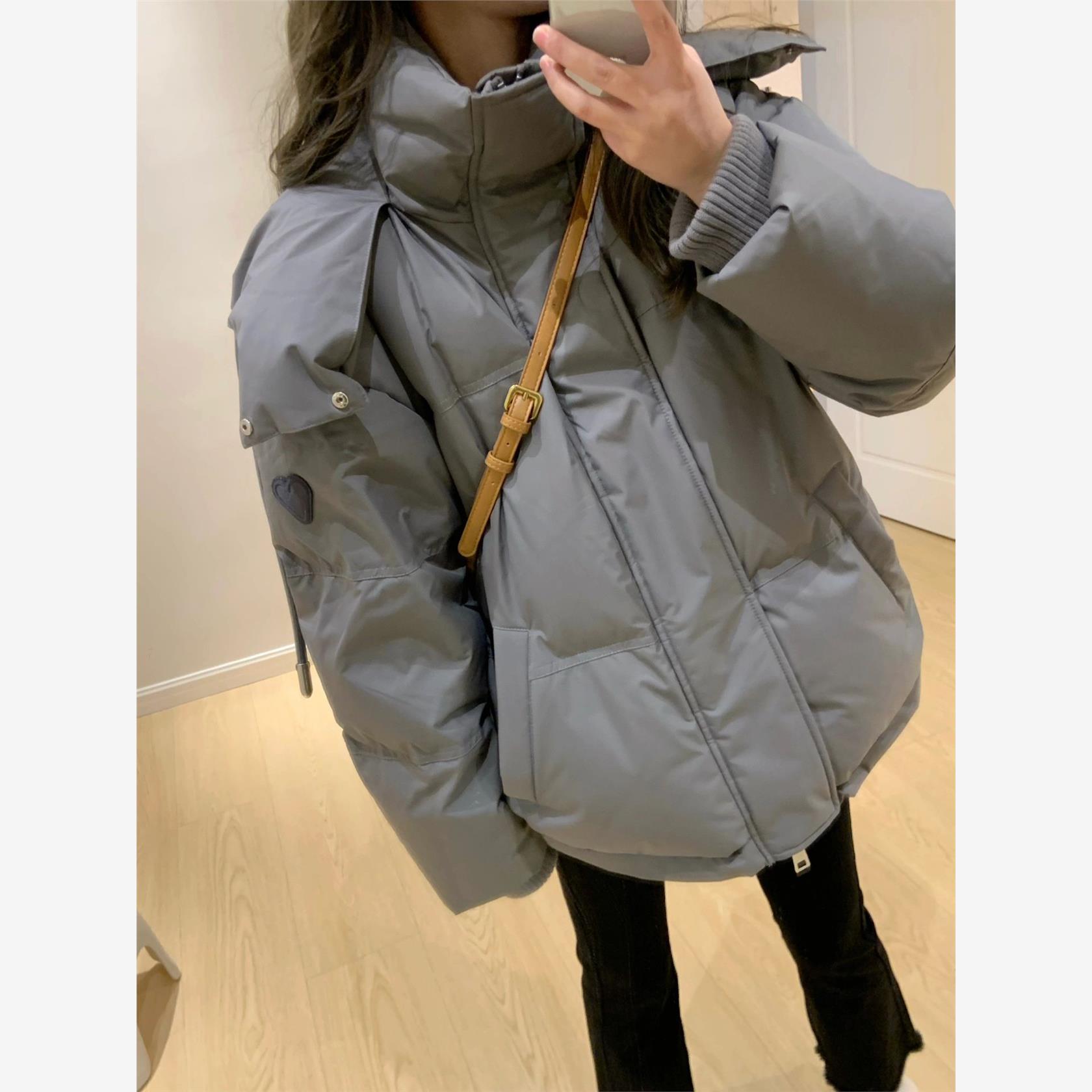 连帽小个子女冬季2024新