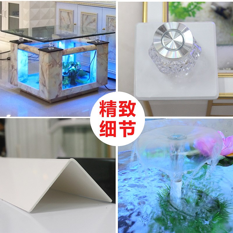 正方形茶几鱼缸创意客厅家用支持定制带造景生态乌龟缸小型玻璃缸