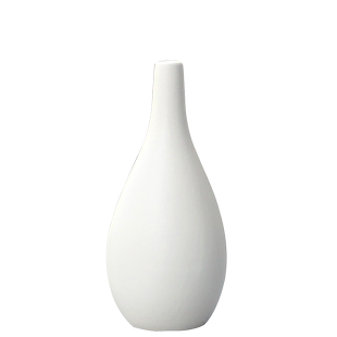 北欧ins陶瓷花瓶白色素瓶磨砂小花器简约家居客厅插花器艺术摆件