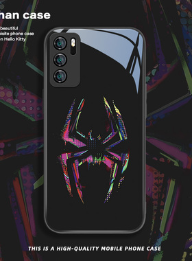 适用oppofindx9/ Reno9蜘蛛侠手机壳vivox300/x90x80x70黑色x60纵横宇宙s16Pro高级感findx6小众iqooneo7液态