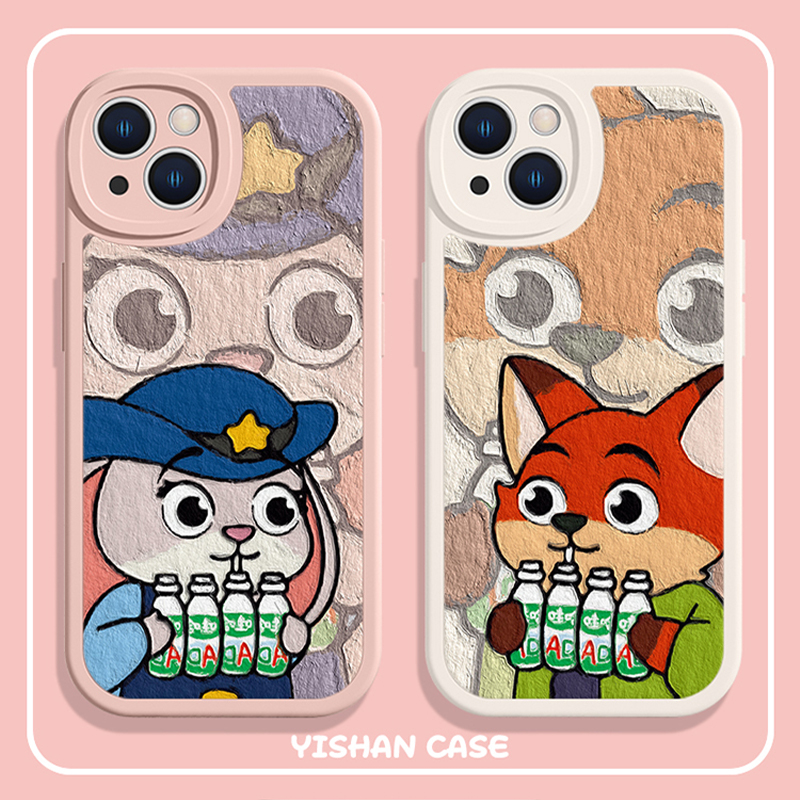 苹果朱迪尼克情侣硅胶手机壳