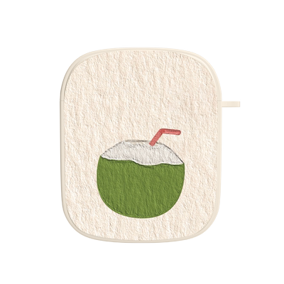 适用苹果硅胶椰子耳机保护套