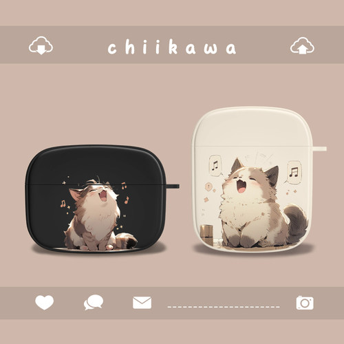 适用苹果猫咪可爱耳机保护套