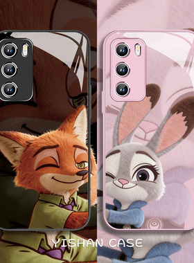 适用小米17promax手机壳毛绒朱迪尼克15pro红米k80疯狂动物城2可爱note14情侣civi4玻璃3秀恩爱12粉色9男女款