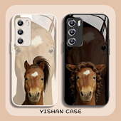 适用小米17promax手机壳抽象发型小马15小众个性 14ultra搞怪12s马年款 红米k80pro本命年k70玻璃civi4黑色note