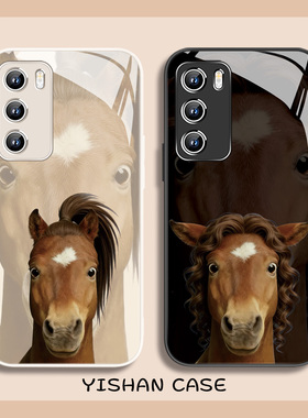 适用小米17promax手机壳抽象发型小马15小众个性14ultra搞怪12s马年款红米k80pro本命年k70玻璃civi4黑色note