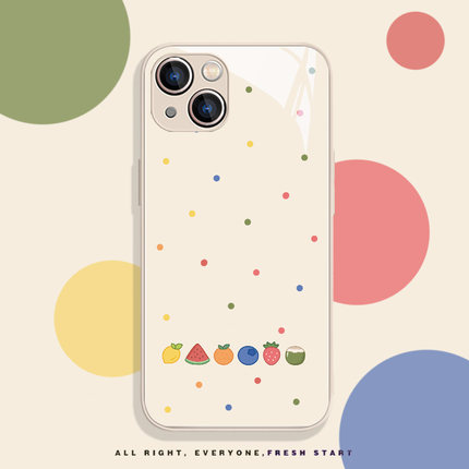 水果手机壳适用苹果17系列/15promax/16新款iPhone14波点13/12mini夏天11pro简约xs小清新xr创意个性7/8plus