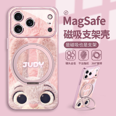 尼克朱迪毛绒情侣手机壳适用苹果