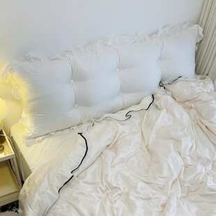 全纯棉床头靠垫大靠背榻榻米双人床上长靠枕卧室床头软包靠背宿舍