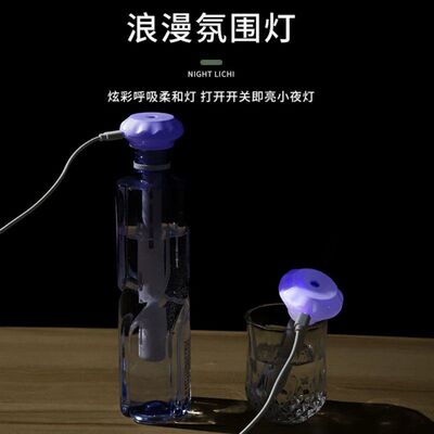 加湿器小型迷你办公室桌面静音卧室学生宿舍便携车载用充电款