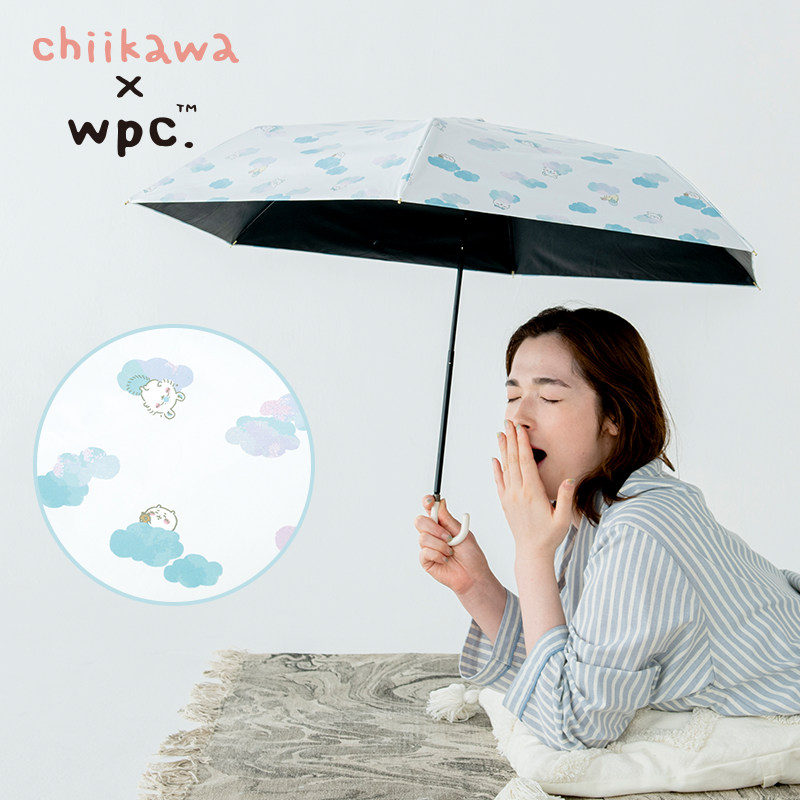 wpc chiikawa吉伊卡哇防晒遮阳伞抗UV晴雨两用透明长柄雨伞图片