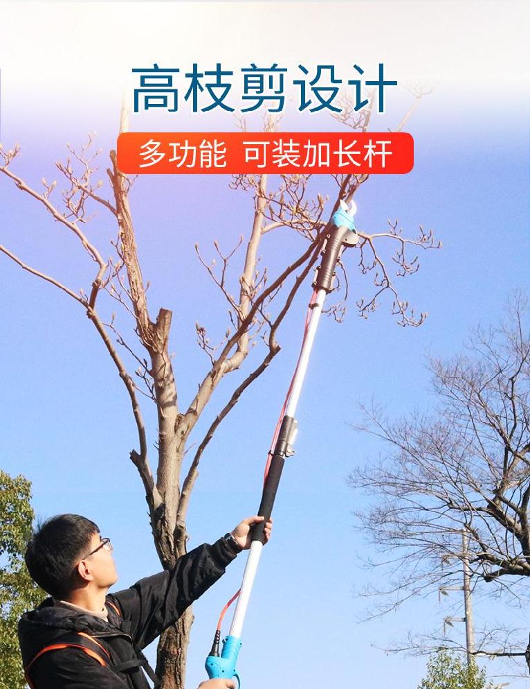 2021电s动剪刀果树剪枝剪刀大口径果枝强力枣树新款工业级整枝剪